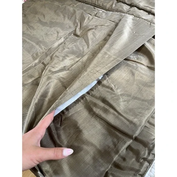 Croscill Pillow Shams Tangier King Damask Stripe Bronze Burgundy Rich Set Of 2 - Picture 7 of 12